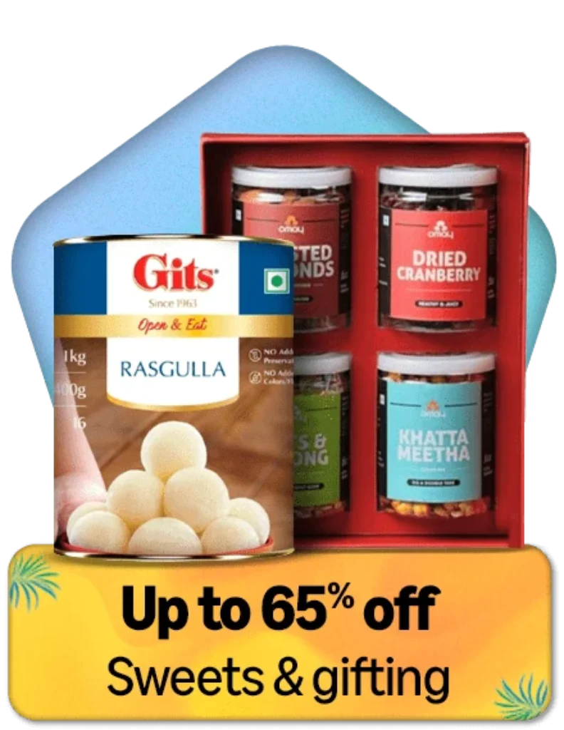 sweets and gifting up to 65% off