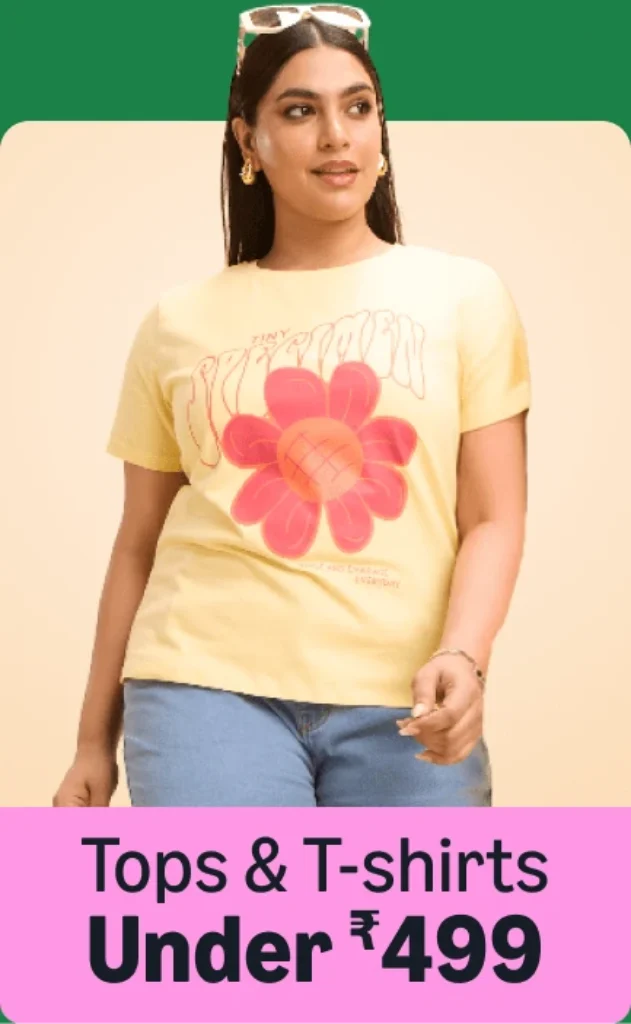 tops and t-shirts for female under 499