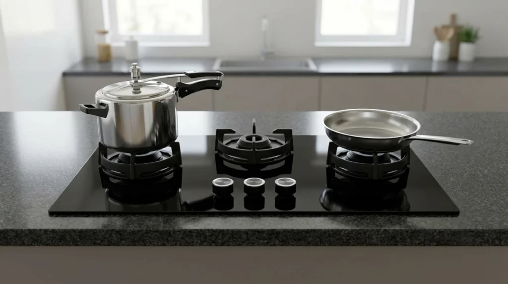 Elica Flexi 375 Lotus Hob Review – 75cm 3 ബർണർ ഓട്ടോ ഇഗ്നിഷൻ | യഥാർത്ഥ അനുഭവം